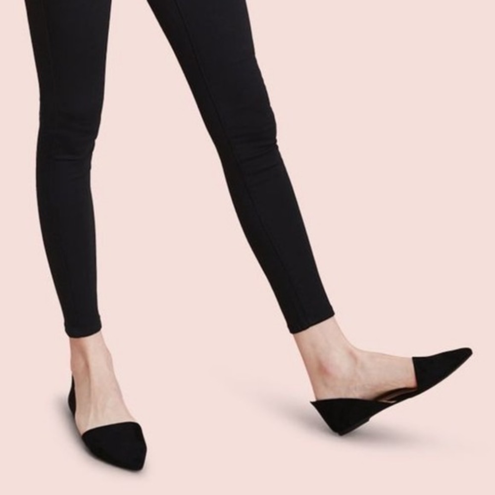 Pointy Black Flats